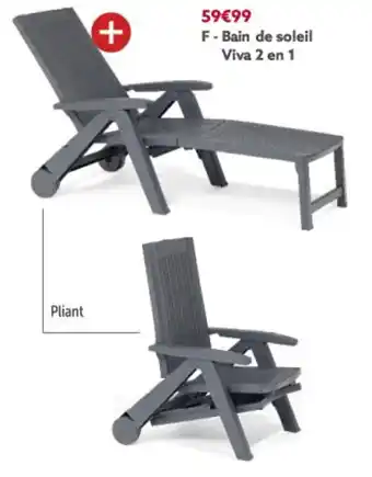 Gifi Bain de soleil viva 2 en 1 offre