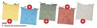 Gifi Galette de chaise bicolore offre