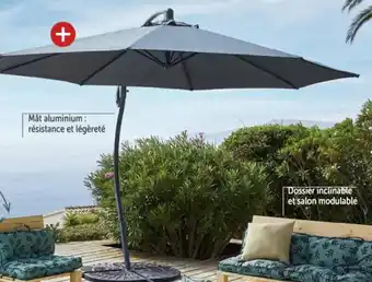 Gifi Parasol excentré lbiza offre