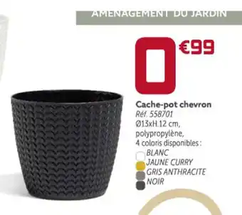 Cache-pot chevron