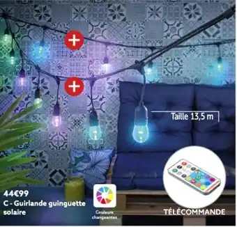 Gifi Guirlande guinguette solaire offre