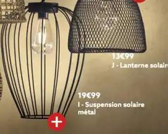 Gifi Suspension solaire métal offre