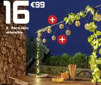 Gifi Barre déco extensible offre