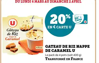 Gateau de Riz Nappe de Caramel U