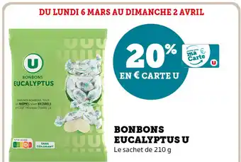 Super U Bonbons Eucalyptus U offre