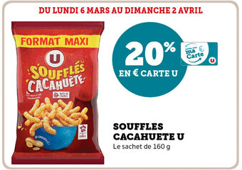 Super U Souffles Cacahuete U offre