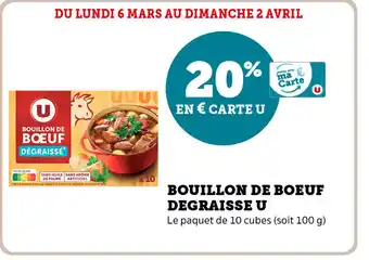 Bouillon de Boeuf Degraisse U