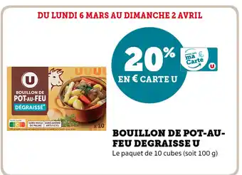 Bouillon de Pot-Au-Feu Degraisse U
