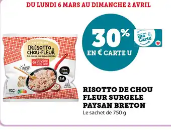 Risotto de Chou Fleur Surgele Paysan Breton