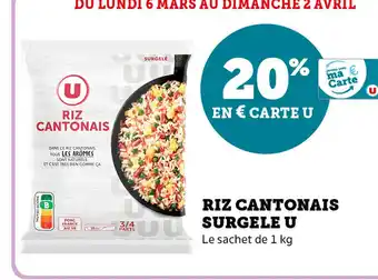 Super U Riz Cantonais Surgele U offre