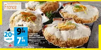 Auchan 4 Coquilles Saint-Jacques offre