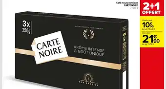 Café Moulu Classique Carte Noire