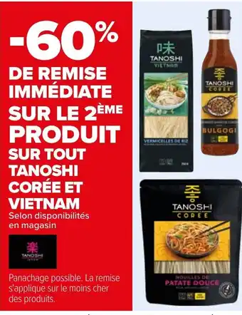 Carrefour Tanoshi Corée et Vietnam offre