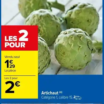 Carrefour Artichaut offre