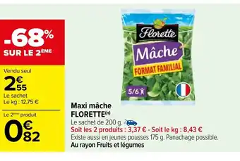 Carrefour Maxi Mâche Florette offre