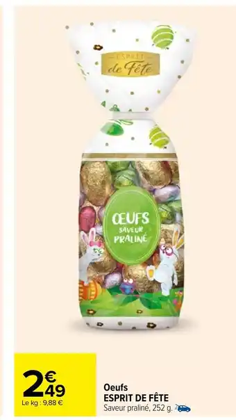Carrefour Oeufs Esprit de Fête offre