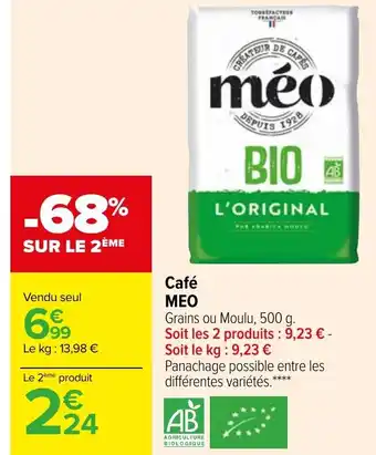 Carrefour Café Meo offre