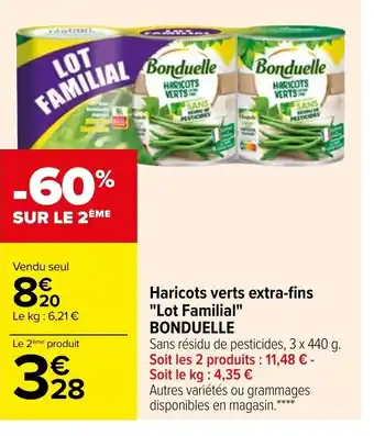 Haricots Verts Extra-Fins Lot Familial Bonduelle