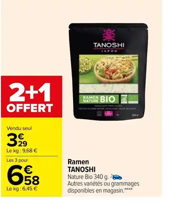 Carrefour Ramen Tanoshi offre