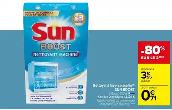 Carrefour Nettoyant Lave-Vaisselle Sun Boost offre