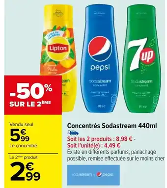 Carrefour Concentrès Sodastream 440ml offre