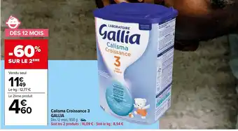 Carrefour Calisma Croissance 3 Gallia offre