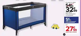 Carrefour Lit Parapluie offre