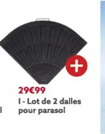 Gifi Lot De 2 Dalles Pour Parasol offre