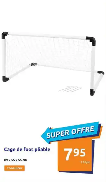 Cage de foot pliable