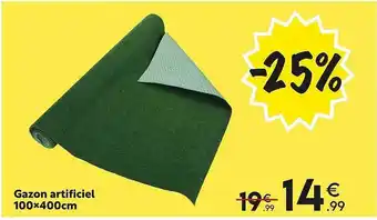 Maxi Bazar Gazon artificiel 100 x 400 cm offre