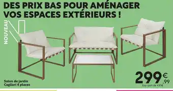 Maxi Bazar Salon de jardin cagliari 4 places offre