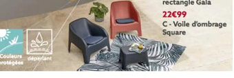 Gifi Voile D'Ombrage Sqaure offre