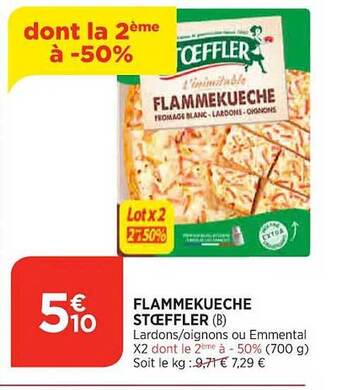 Maximarché Flammekueche stoeffler offre