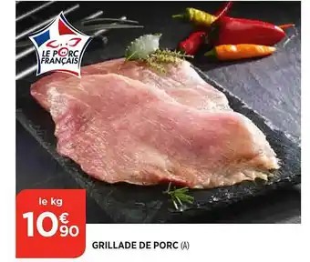 Maximarché Grillade de porc offre