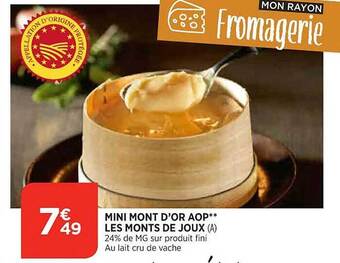 Maximarché Mini mont d'or aop les monts de joux offre