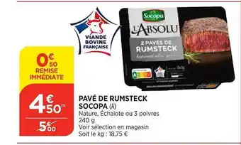 Maximarché Pavé de rumsteck socopa offre