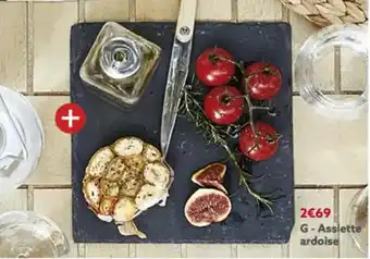 Gifi Assiette Ardoise offre