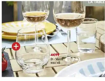 Verre Eau x6
