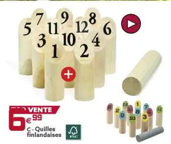 Gifi Quilles Finlandaises offre