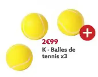 Gifi Balles De Tennis x3 offre
