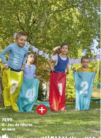 Gifi Jeu De Course En Sacs offre
