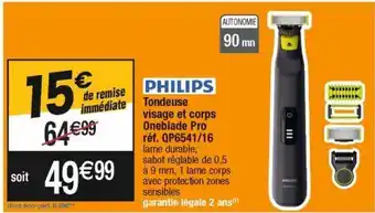 Cora x Carrefour Tondeuse philips offre
