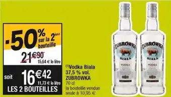 Cora x Carrefour Vodka zubrowka offre