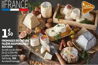 Auchan Fromages De Chèvre Filière offre