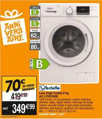 Cora x Carrefour Lave-linge vedette offre