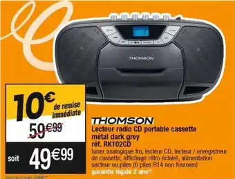 Cora x Carrefour Radio cd thomson offre