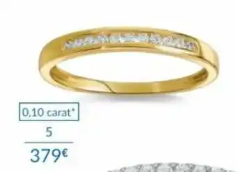 Auchan Demi-Alliance or 750 millièmes et diamants offre