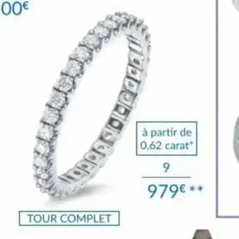 Auchan Alliance tour complet or blanc 750 mDemi-Alliance or blanc 750 mDemi-Alliance or 750 millièmes et diamants offre