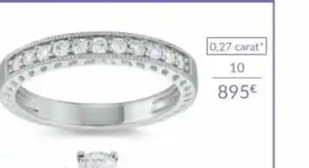Auchan Demi-alliance platine et diamants offre