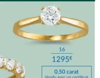 Solitaire or 750 millièmes